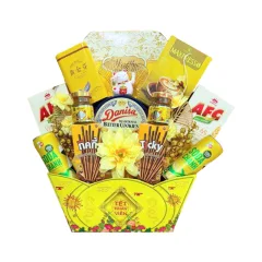 Giỏ Quà Tết Sang Trọng – Set Quà Trang Trí Tết Cho Gia Đình
