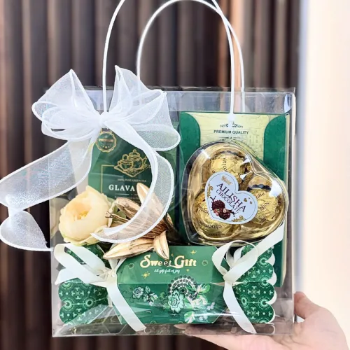 Giỏ Quà Tết Trong Suốt Nhiều Mẫu - Quà Tặng Tết Sang Trọng - Quà Trang Trí Tết