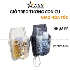 Combo 2 Giỏ Treo Tường Con Cú Đựng Kem Bàn Chải Đánh Răng