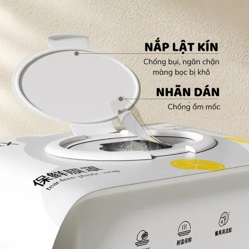 Gói 100 Màng Bọc Thực Phẩm Dạng Rút Siêu Dai Có Nắp Đậy Kính 30X14cm