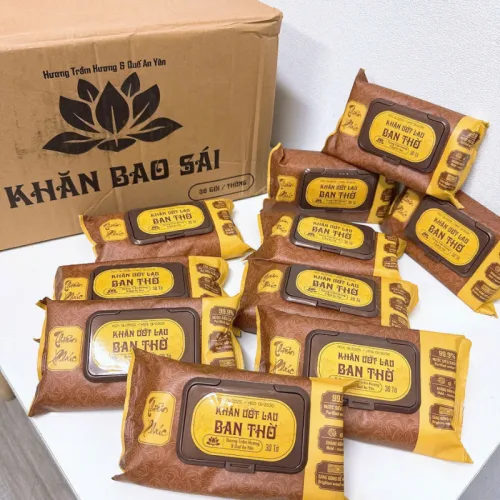 Gói 30 Tờ Khăn Ướt Lau Bàn Thờ Thiên Phúc Cao Cấp