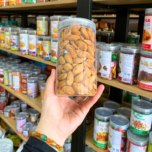 Hạnh Nhân Rang Bơ Loại Vỏ Mỏng 400g - Hũ Pet