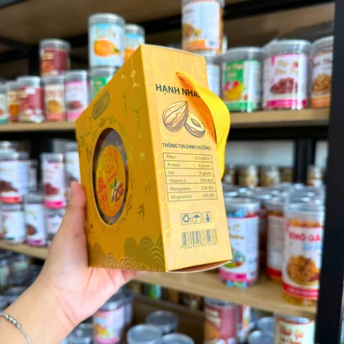 Hạnh Nhân Rang Bơ Nust Almond Thơm Ngon - Hộp Quà Tết
