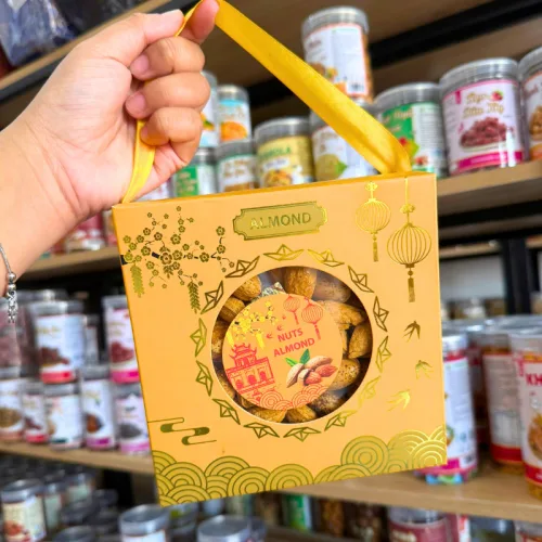 Hạnh Nhân Rang Bơ Nust Almond Thơm Ngon - Hộp Quà Tết