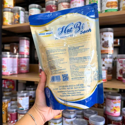 Hạt Bí Minh Phát Loại 1 500g Màu Xanh - Hạt Bí Sạch Minh Phát