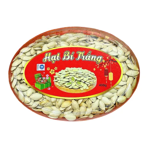 Hạt Bí Trắng Loại Ngon 400g Hộp Ovan Hộp Quà Tết 2026
