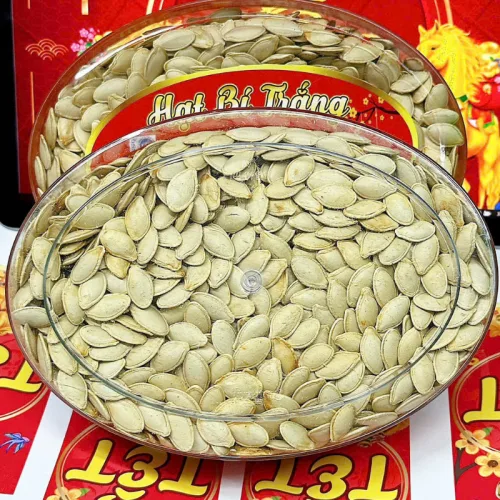 Hạt Bí Trắng Loại Ngon 400g Hộp Ovan Hộp Quà Tết 2026