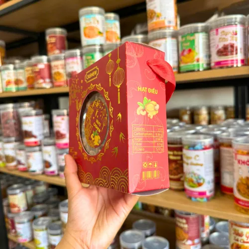 Hạt Diều Rang Muối Nuts Cashew Hộp Quà Tết