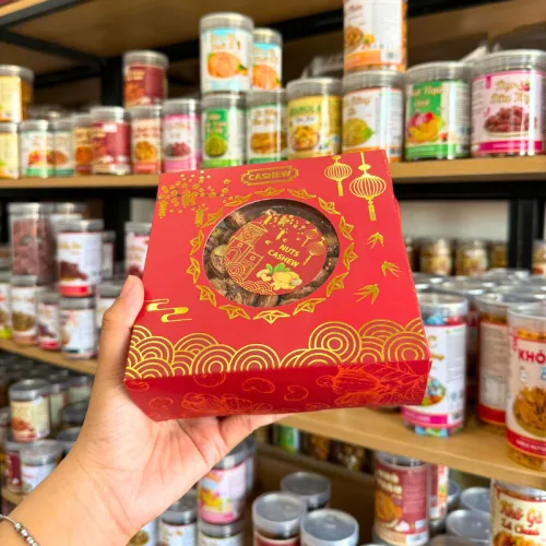 Hạt Diều Rang Muối Nuts Cashew Hộp Quà Tết