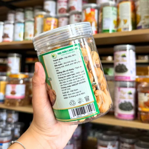 Hạt Điều Tách Vỏ Nguyên Hạt 300g Hộp Pet