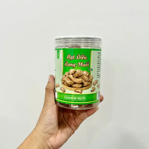 Hạt Điều Rang Muối Thơm Ngon Hộp Pet 300g