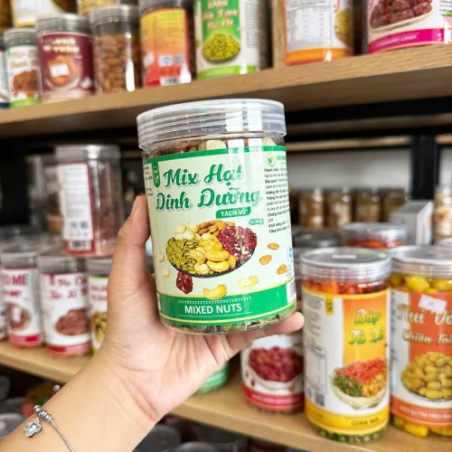 Hạt Mix Dinh Dưỡng Tách Vỏ Thơm Ngon 400g Hộp Pet