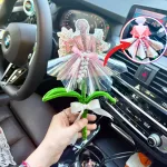Hoa Gài Tiền - Hoa Gắn Tiền - Hoa Đựng Cô Gái Trong Suốt - Ngẫu Nhiên