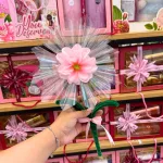 [Không Đèn Chớp] Hoa Gài Tiền - Hoa Gắn Tiền - Hoa Đựng Tiền Hướng Dương Trong Suốt -  Hoa Sáp
