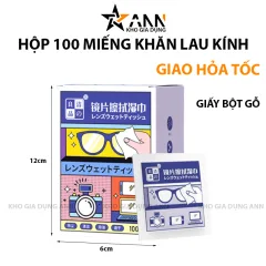 Hộp 100 Khăn Lau Kính Hộp 12X16 Cm