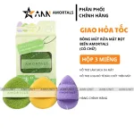 Hộp 3 Miếng Bông Mút Rửa Mặt Bọt Biển Amortals (Có Chữ)