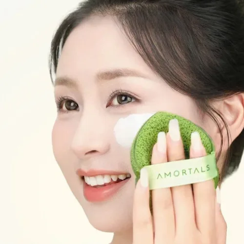 Hộp 3 Miếng Bông Mút Rửa Mặt Bọt Biển Amortals (Có Chữ)
