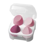 Hộp 4 Bông Mút Trang Điểm Mềm Mại Hình Giọt Nước 8x8x6cm
