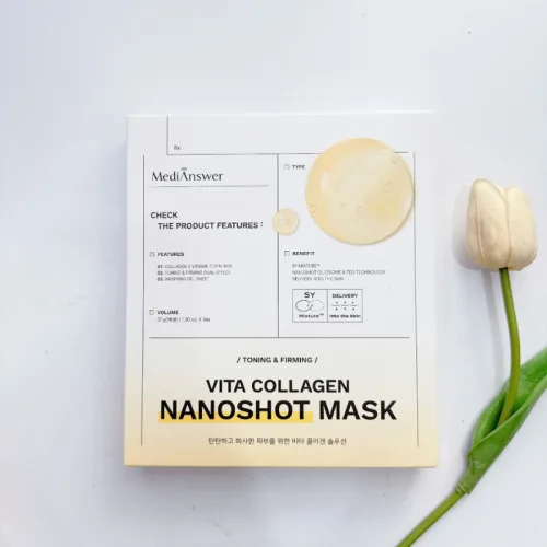 Hộp 5 Miếng Mặt Nạ Collagen MediAnswer - Mặt Nạ Thạch Medianswer Mask Hỗ Trợ Dưỡng Sáng Cải Thiện Lão Hoá Da