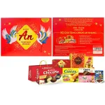 Hộp Bánh Tết Orion An Khang - Bộ Quà Tết Con Hạt Orion An Khang Hộp 1,7272g Gồm 8 Món