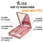 Hộp Cọ Trang Điểm 6 Món Mini Tiện Lợi
