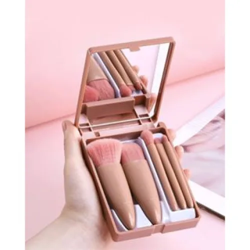 Hộp Cọ Trang Điểm 6 Món Mini Tiện Lợi