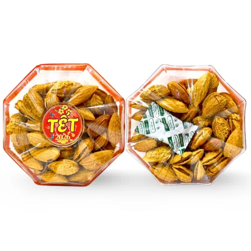 Hộp Hạnh Nhân Rang Bơ Bát Giác 180G Hộp Quà Tết 2026
