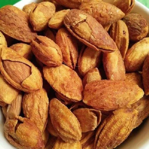 Hộp Hạnh Nhân Rang Bơ Hộp Vuông Tròn 500G Hộp Quà Tết 2026