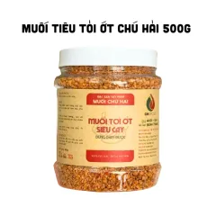 Hộp Muối Tỏi Ớt Siêu Chú Hải Thơm Ngon - Hộp 500g