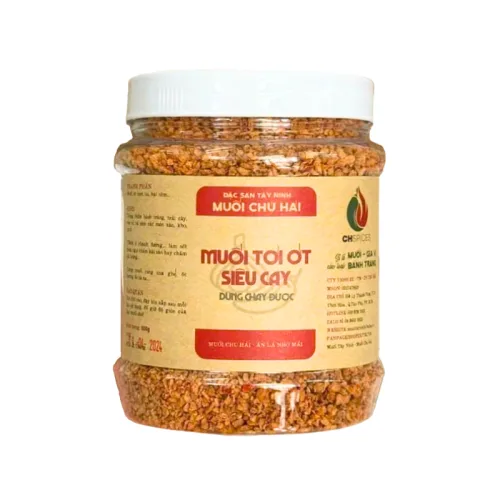 Hộp Muối Tỏi Ớt Siêu Chú Hải Thơm Ngon - Hộp 500g