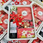Hộp Quà Tết Chữ Nhật Rượu Vang Nho - Quà Tặng Tết - Quà Trang Trí Tết - Giỏ Quà Tết
