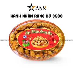 Hộp Quà Tết Hạnh Nhân Rang Bơ 350g - Hộp Ovan Hộp Quà Tết 2026