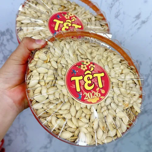 Hộp Quà Tết Hạt Bí Trắng 400g - Hộp Sun Khía Hộp Quà Tết 2026