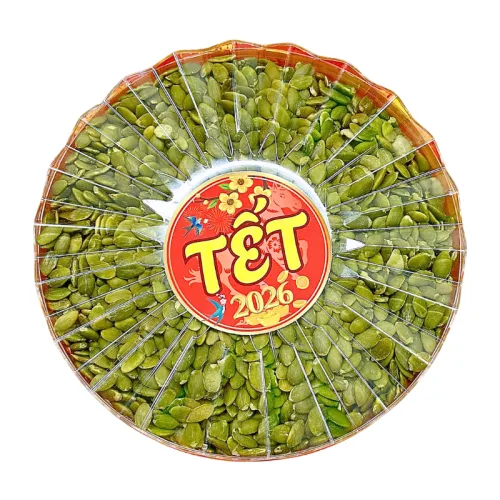 Hộp Quà Tết Hạt Bí Xanh Sấy Mộc Thơm Ngon 500g - Hộp Sun Khía Hộp Quà Tết 2026