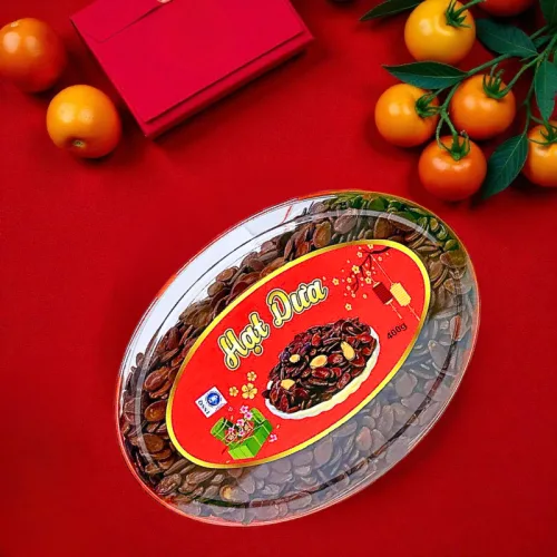 Hộp Quà Tết Hạt Dưa Loại Ngon 400g - Hộp Ovan Hộp Quà Tết 2026