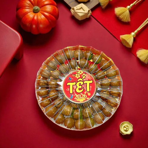 Hộp Quà Tết Hạt Macca Tây Nguyên 400g - Hộp Sun Khía Hộp Quà Tết 2026