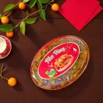 Hộp Quà Tết Nho Vàng 500g - Hộp Ovan Hộp Quà Tết 2026