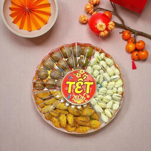 Hộp Quà Tết Set Hạt Dinh Dưỡng Tam Vị 350g - Hộp Sun Khía Hộp Quà Tết 2026