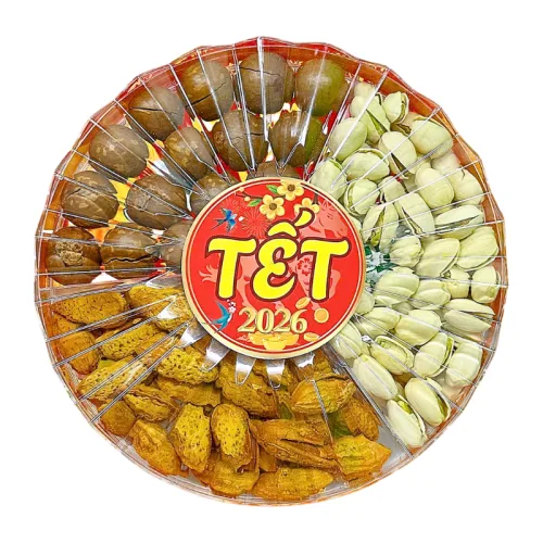 Hộp Quà Tết Set Hạt Dinh Dưỡng Tam Vị 350g - Hộp Sun Khía Hộp Quà Tết 2026