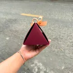 Hộp Quà Đựng Son Mỹ Phẩm Tam Giác Có Nơ Xinh Xắn - Hộp Quà Tặng Bằng Giấy Sang Xịn