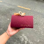 Hộp Quà Đựng Son Mỹ Phẩm Tam Giác Có Nơ Xinh Xắn - Hộp Quà Tặng Bằng Giấy Sang Xịn
