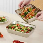 Combo 2 Hộp Đựng Thực Phẩm Lạnh Inox Size To 26x20x5cm
