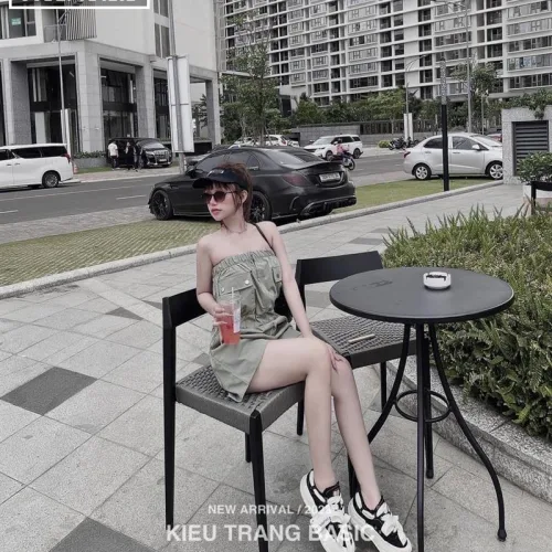Jum ống kaki xám bo thun eo