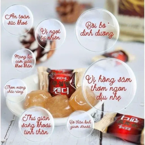 KẸO HỒNG SÂM KHÔNG ĐƯỜNG HÀN QUỐC