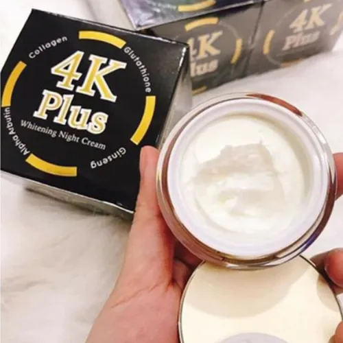 Kem 4k Plus Whitening Night Creams dưỡng trắng da nhanh chóng sau 7 đến 10 ngày sử dụng.