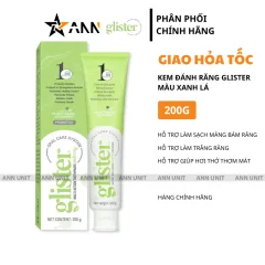 Kem Đánh Răng Amway Glister 200g Màu Xanh Lá - Hỗ Trợ Làm Sạch Mảng Bám Giúp Hơi Thở Thơm Mát