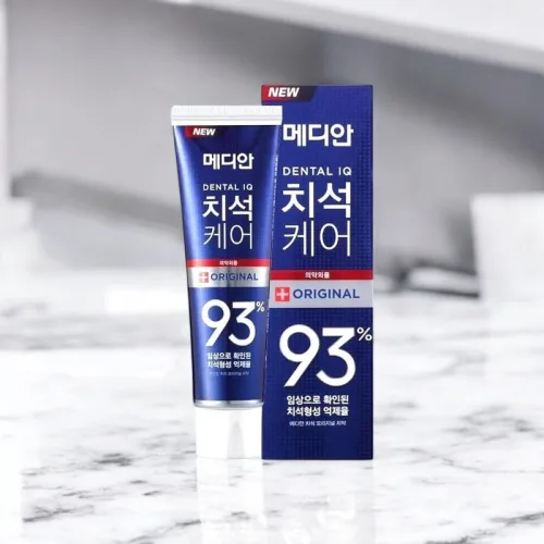 Kem Đánh Răng Median Màu Xanh Dương Dental IQ Tartar Toothpaste 93% Original 120g