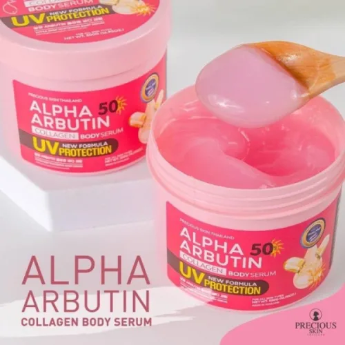 Kem Body 500g Alpha Arbutin Collagen Dưỡng Trắng Da Chống Nắng