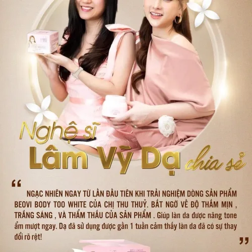 Kem body Beovi nhà Thu Thuỷ không chỉ giúp bạn trắng hơn  mà còn giúp bạn tự tin và toả sáng hơn