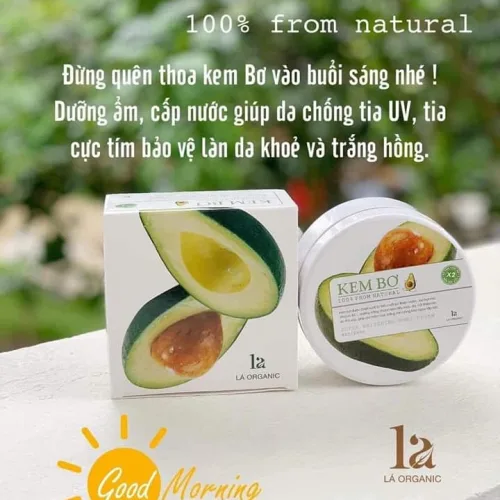 Kem Body Bơ được chiết suất hoàn toàn 100% thành phần tự nhiên